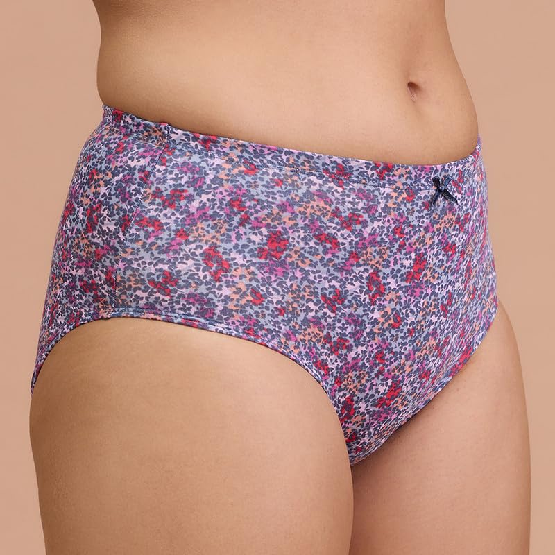 Nykd (Nyp104) Comfortable & Breathable Cotton Panty Set For Women (Pack Of 3) | High Rise & Full Coverage Brief With Anti Odor P