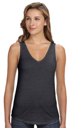 Ladies Flowy V-Neck Tank - cORAL - S(D0102H7K5WX)