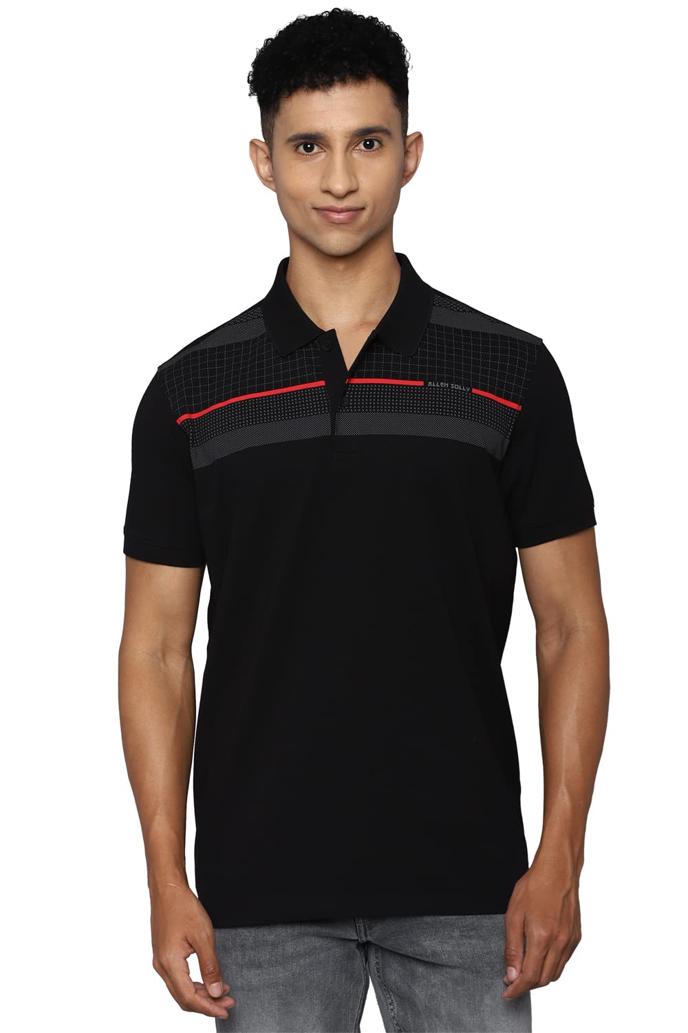 Allen Solly Men Printed Graphic Polo Neck Polo Shirt