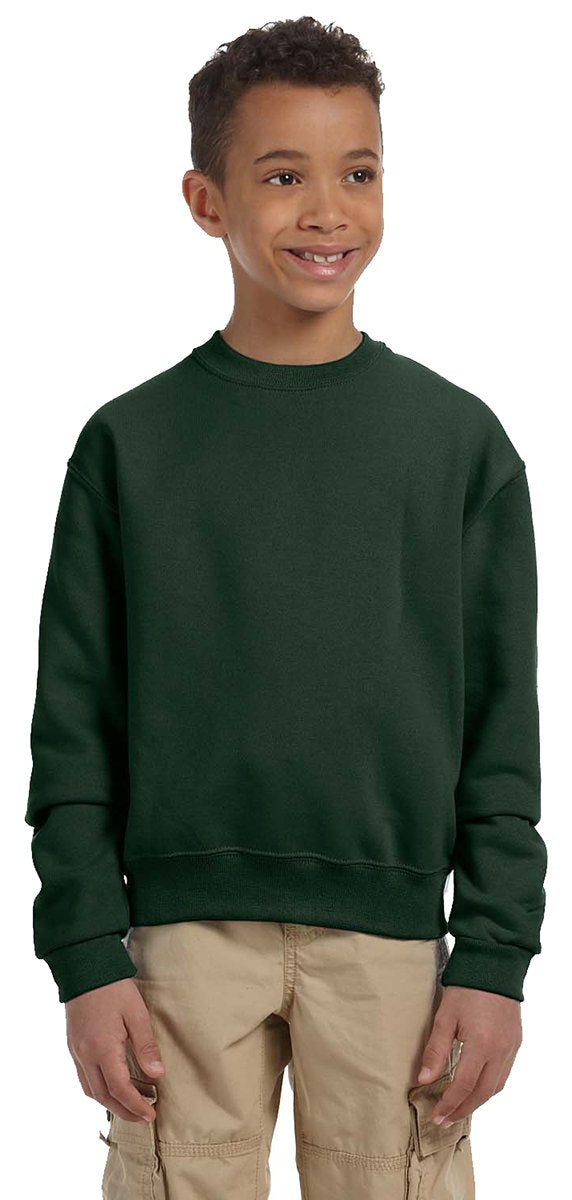 Youth NuBlend Fleece crew - BLAcK - S(D0102HI3Y9W)