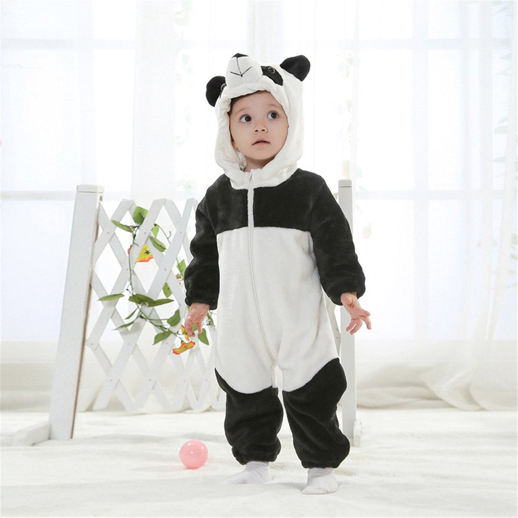 QZERPLAY Unisex Children Panda Halloween Costumes Cartoon Outfit Romper