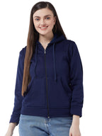 PIVL Women Solid Hooded Jacket For Winter