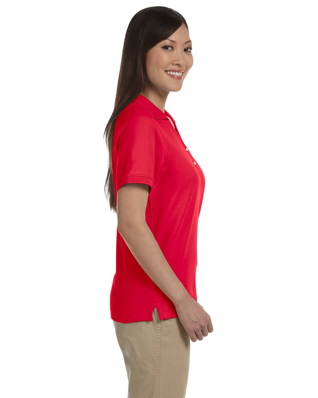 Ladies Pima Piqu Y-collar Polo - WHITE - XS(D0102H7Y798)