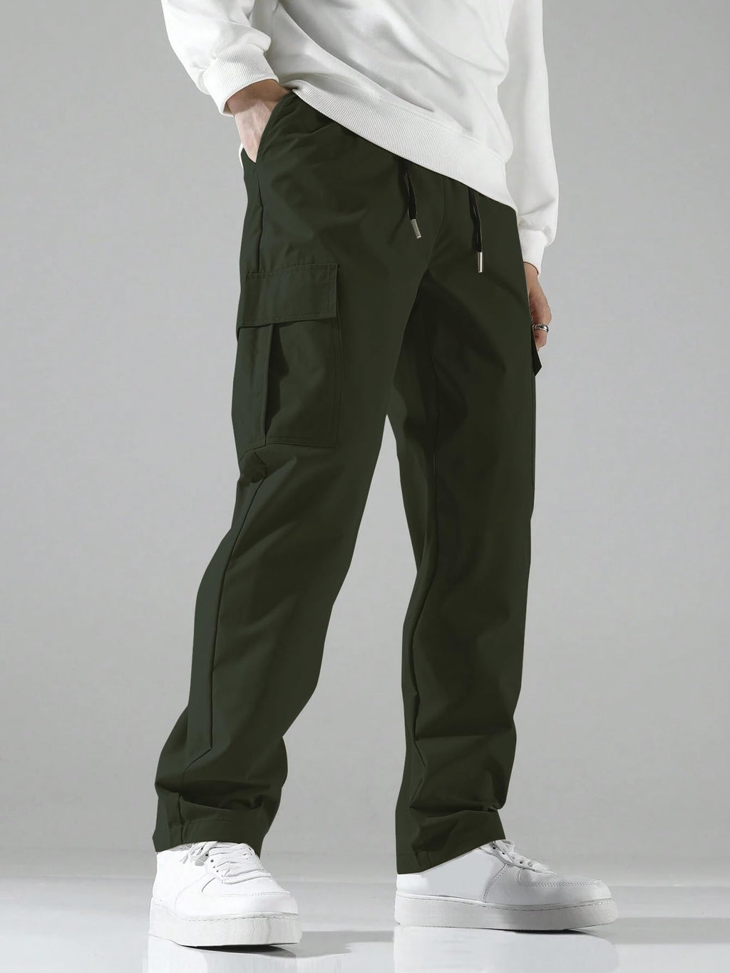 TAGAS Men Cargo Pants || Trousers Casual Pant || Cargo Pant || Pant || Track Pant for Man ||Men Cargo Pants Cotton||(MC-8) Green