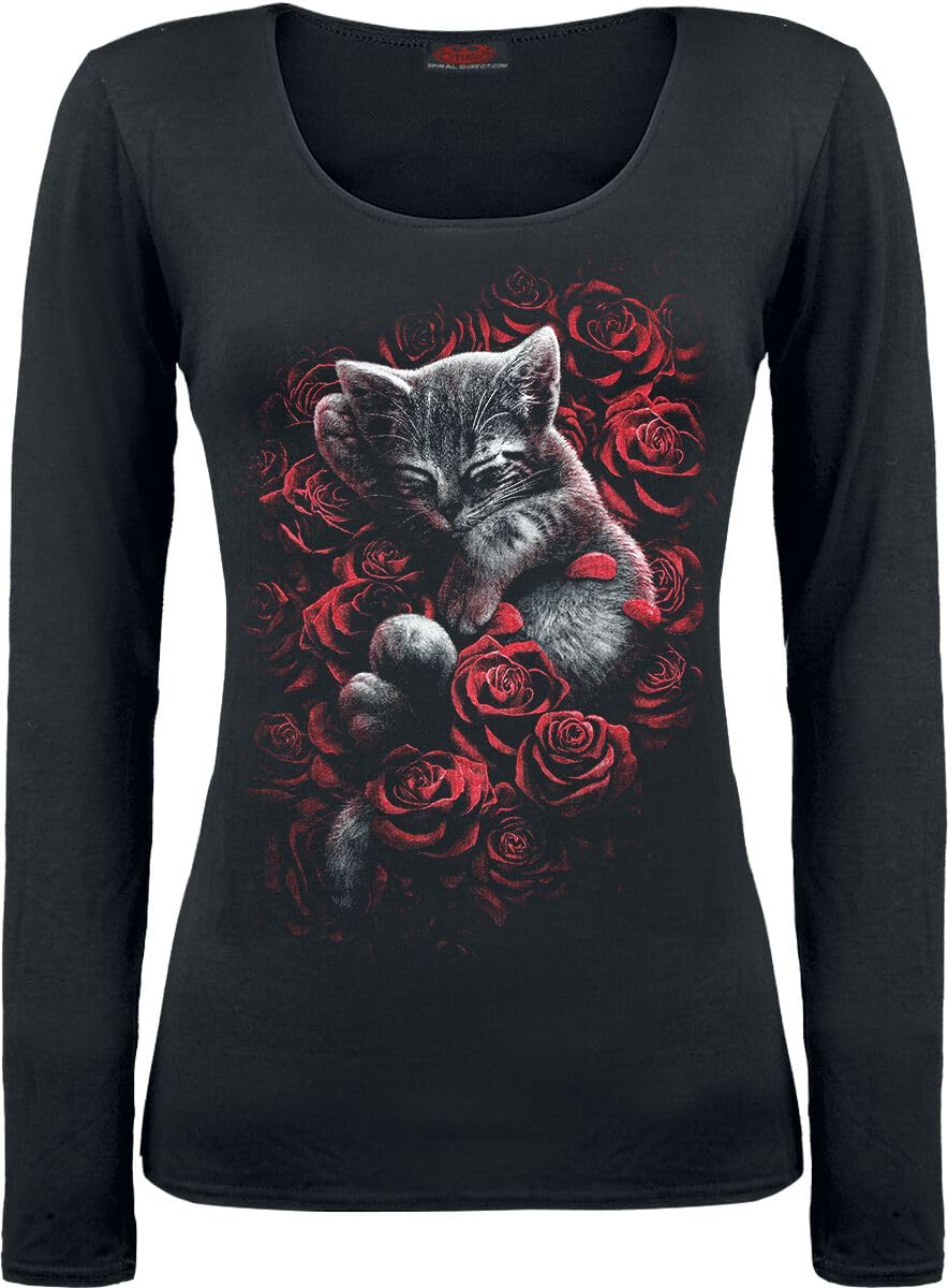 Spiral - BED OF ROSES - Baggy Top Black - M