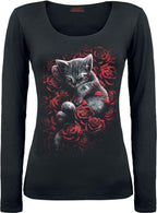 Spiral - BED OF ROSES - Baggy Top Black - M