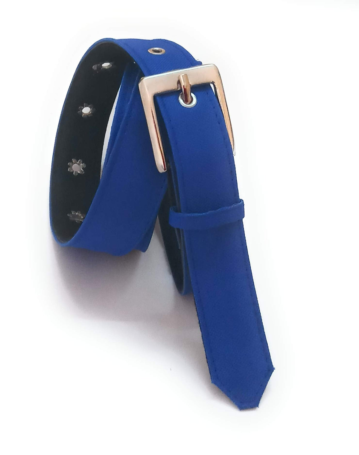 Generic WomenS Xxxl Oversize Plus Size Denim Material Jeans Royal Blue Belt 3