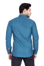 Rebelify MenS Cotton Shirt With Pockets Full Sleeves Spread Collar Solid Pattern Botton Down Closure Regular Fit And Standard L