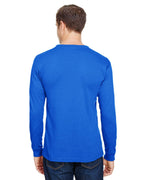 Unisex Union-Made Long-Sleeve Pocket crew T-Shirt - ASH - S(D0102H7MXE2)