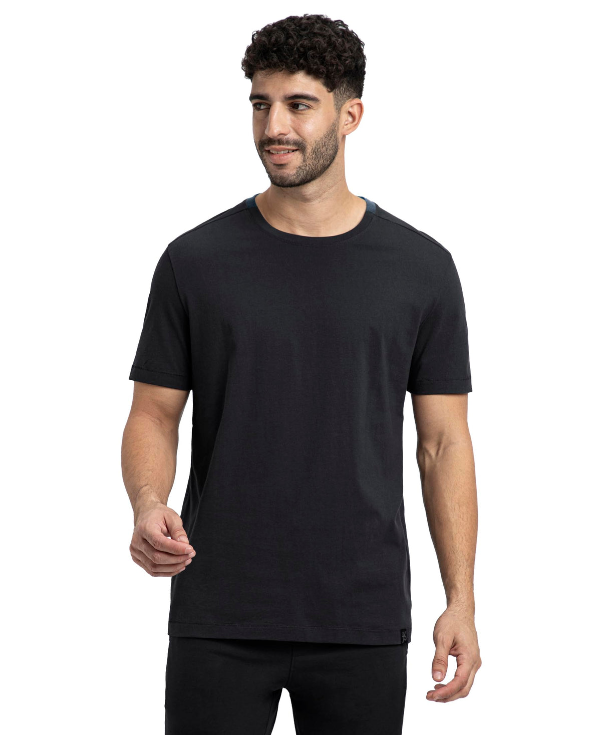 Jockey Am69 MenS Super Combed Cotton Round Neck Half Sleeve TShirt_Black_M