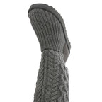 UGG Women's Classic Cardi Cabled Knit Boot, Grey, 8