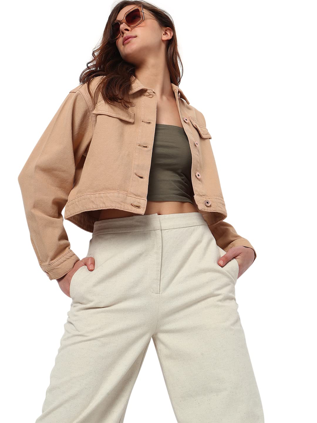 Vero Moda Regular Jacket (245198501_Indian Tan_Xl_)