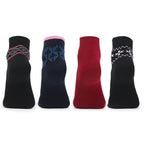 Bonjour Ankle Length Woolen Thumb Socks For Women- Pack of 4
