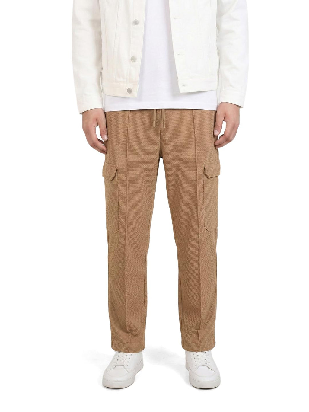 The Indian Garage Co Mens Loose Fit Mid-Rise Stretchable Joggers