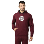 Pepe Jeans Mens Boyd Placement Printed Sweatshirt, Burgundy,M