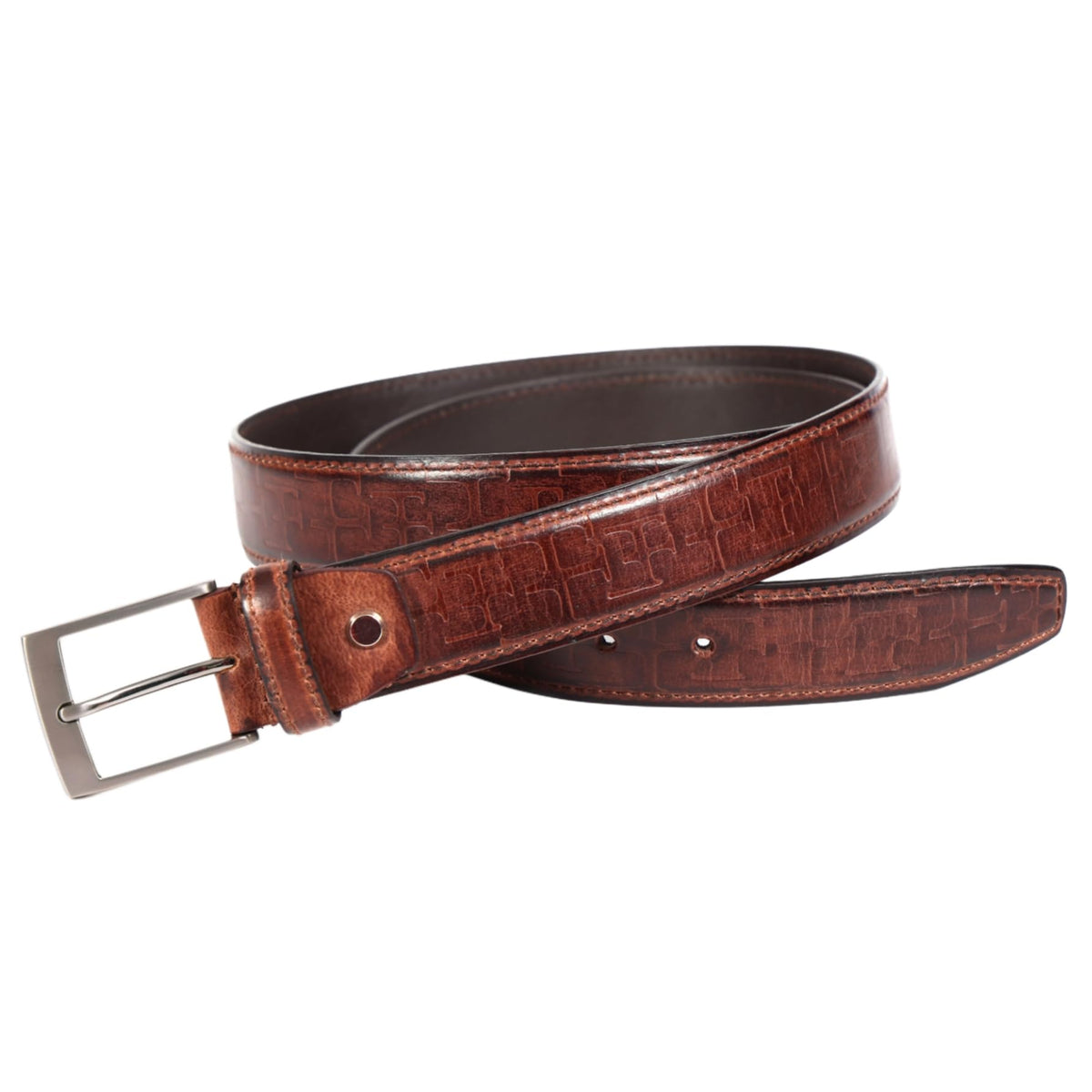 Ms Pet House MenS Genuine Leather Belt | Classic Pin Buckle | Formal & Casual Belt For Jeans & Dress Pants | Ideal Gift Box For 34-42