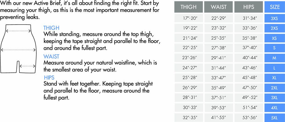 GaryWear Active Brief, Size Medium, Black, Each