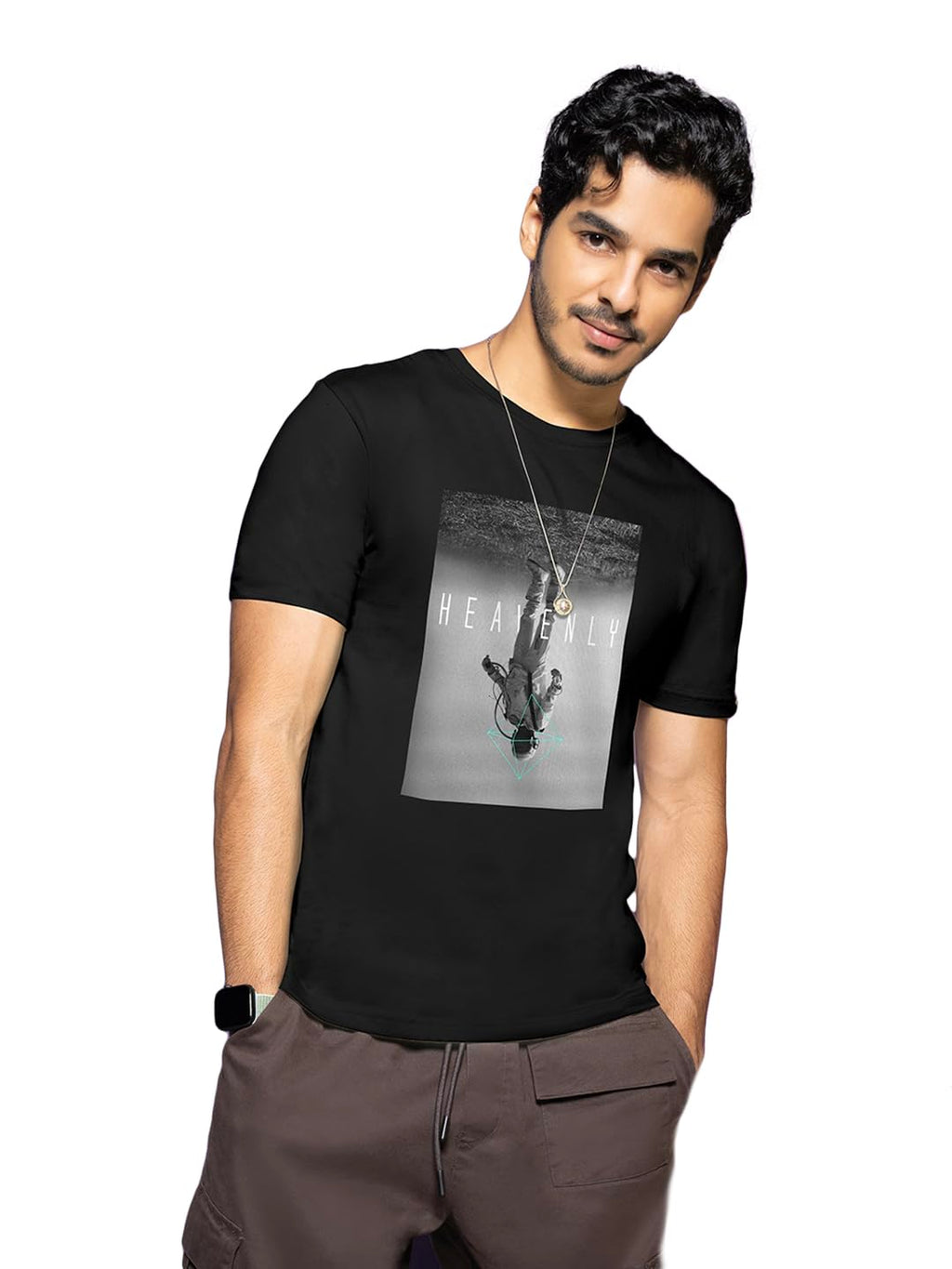 Bewakoof Mens Black The Other T-Shirt