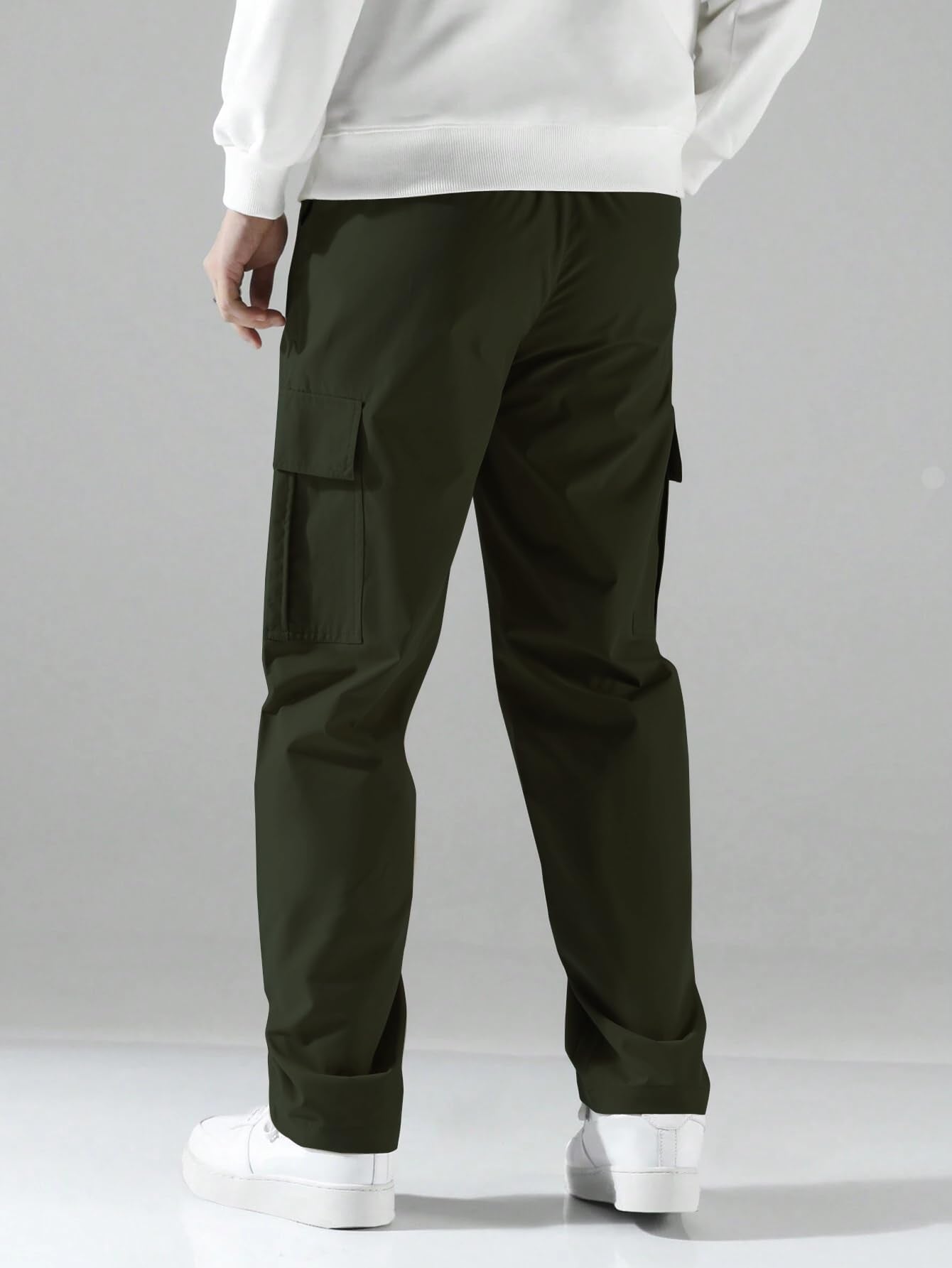 TAGAS Men Cargo Pants || Trousers Casual Pant || Cargo Pant || Pant || Track Pant for Man ||Men Cargo Pants Cotton||(MC-8) Green
