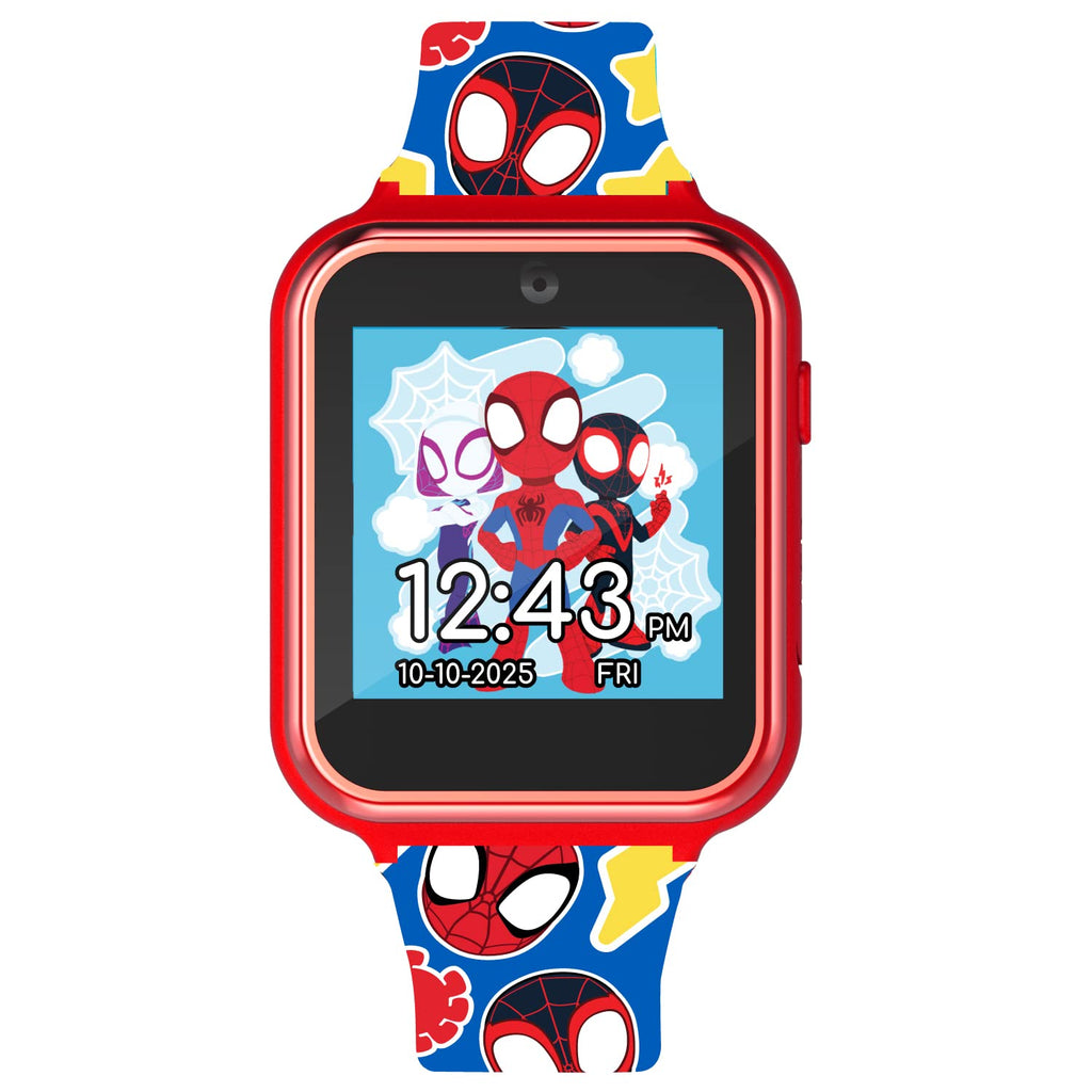 Accutime Marvel Spidey and His Amazing Friends Educational Touchscreen Smart Watch for Toddlers, Boys and Girls - Selfie Cam, Le