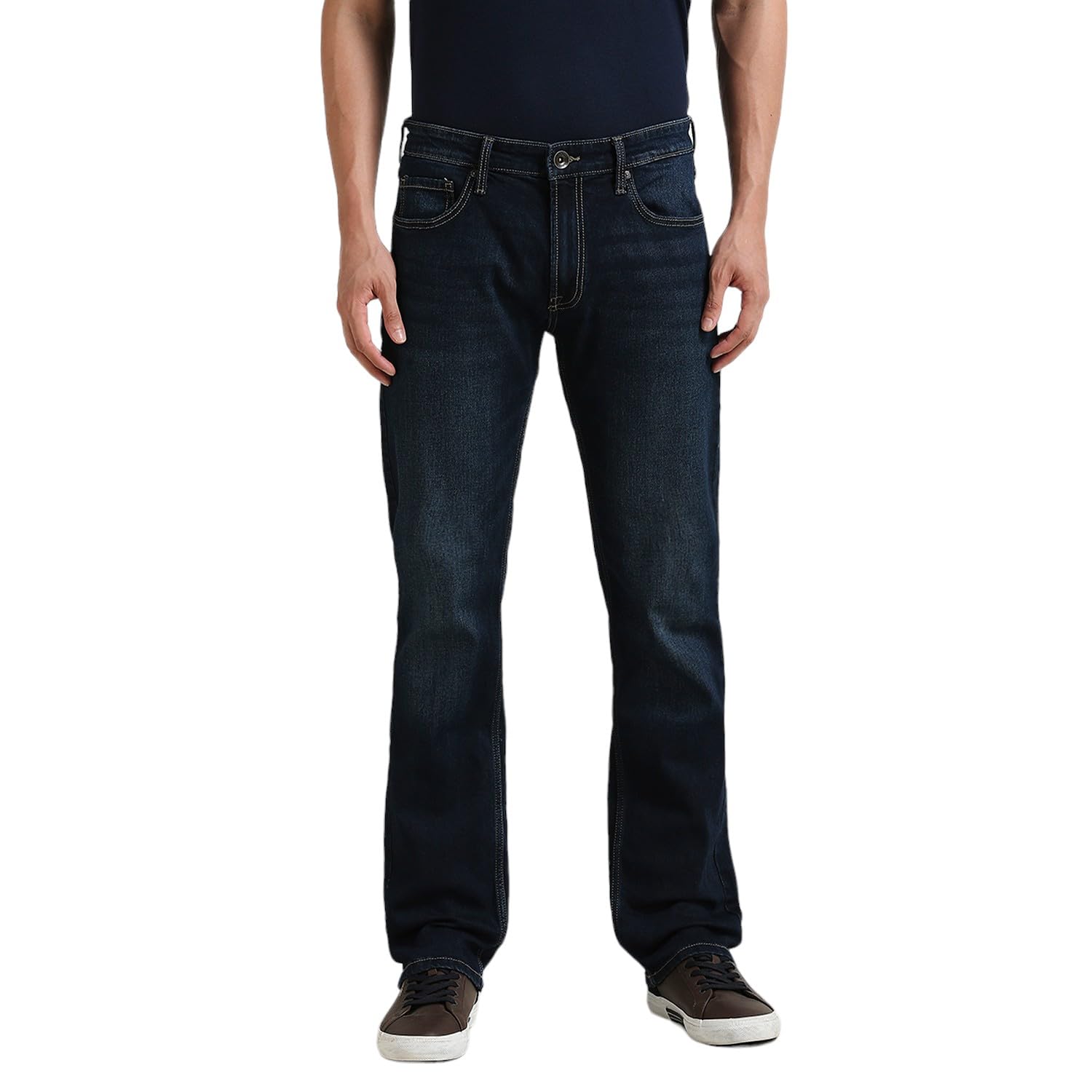Pepe Jeans MenS Regular Jeans (Pm207712G623_Dark Tinted Used Indigo Blue