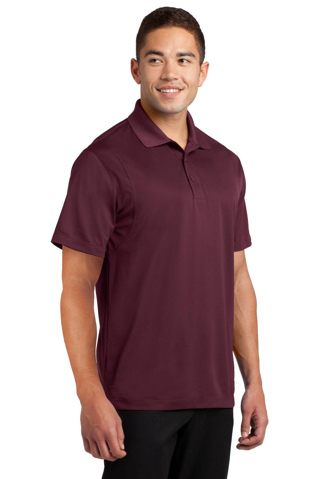 SPORT-TEK Men's Micropique Sport Wick Polo XL Maroon