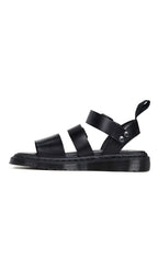 Dr. Martens mens Gryphon Gladiator Sandal, Black, 10-10.5 US