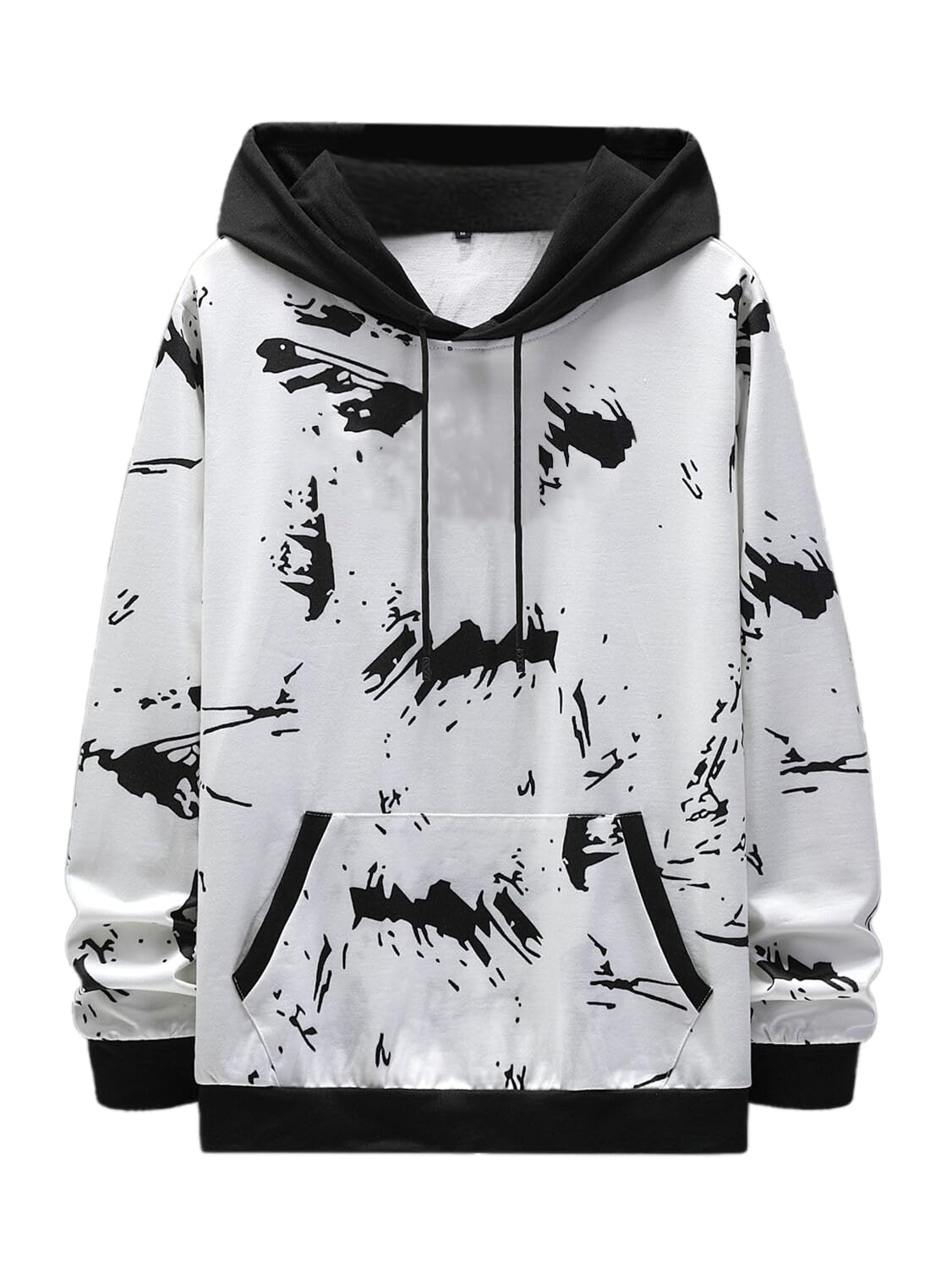 TOPLOT Unisex Woolen Blend Hooded Neck Hoodie (Hoodie-5147-L) White