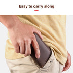 Watch Bracelet Storage Bag Case Leather 2 Pieces, Hiram Portable Travel Watch Genuine Leather Pouch, Watch Bag Leather for Coupl