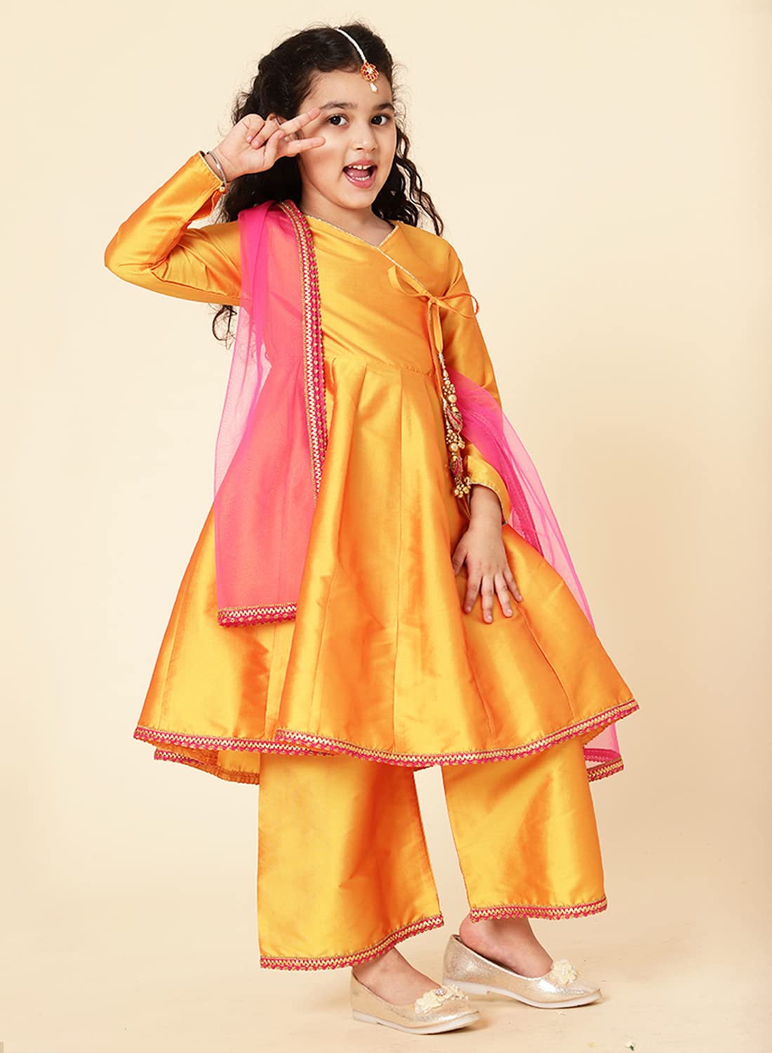 A.T.U.N. Girls Anarkali Palazzo Set