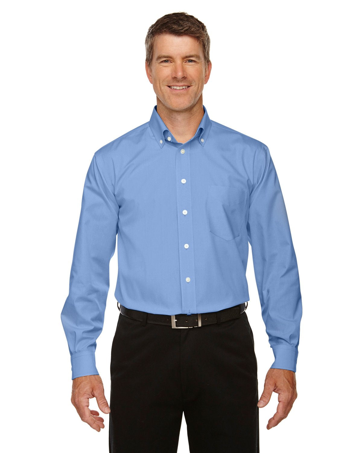 Mens crown Woven collectionSolid Oxford - LIgHT BLUE - S(D0102H7NVU2)
