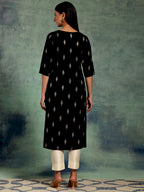 Libas WomenS Viscose Rayon Embroidered Straight Kurta (26830_Black