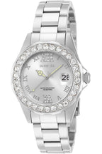 Invicta Women's 15251 Pro Diver Silver Dial Crystal Accented Stainless Steel Watch
