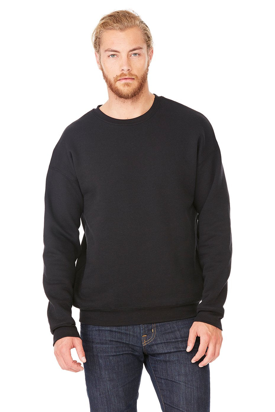 Unisex Drop Shoulder Fleece - WHITE - XS(D0102H7W91X)