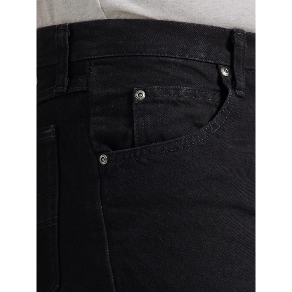 Wrangler Authentics Men's Classic 5-Pocket Relaxed Fit Cotton Jean, Black, 42W x 34L