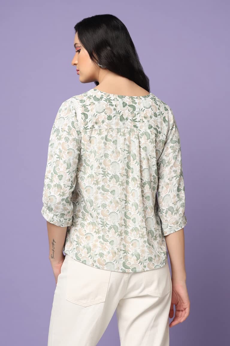 Leriya Fashion Tops For Women || Rayon Floral Printed Western Tops For Women || Casual Tops For Women || Front Plated Tops || Id