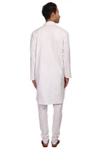 Wintage Men'S 100% Cotton Tailored Fit Party/Festive Indian Kurta Churidar Pajama Pyjama Sleep Sets : White