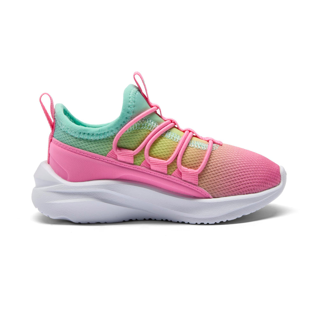 PUMA SOFTRIDE ONE4ALL Slip ON Sneaker, Fast Pink-Mint, 12.5 US Unisex Little Kid