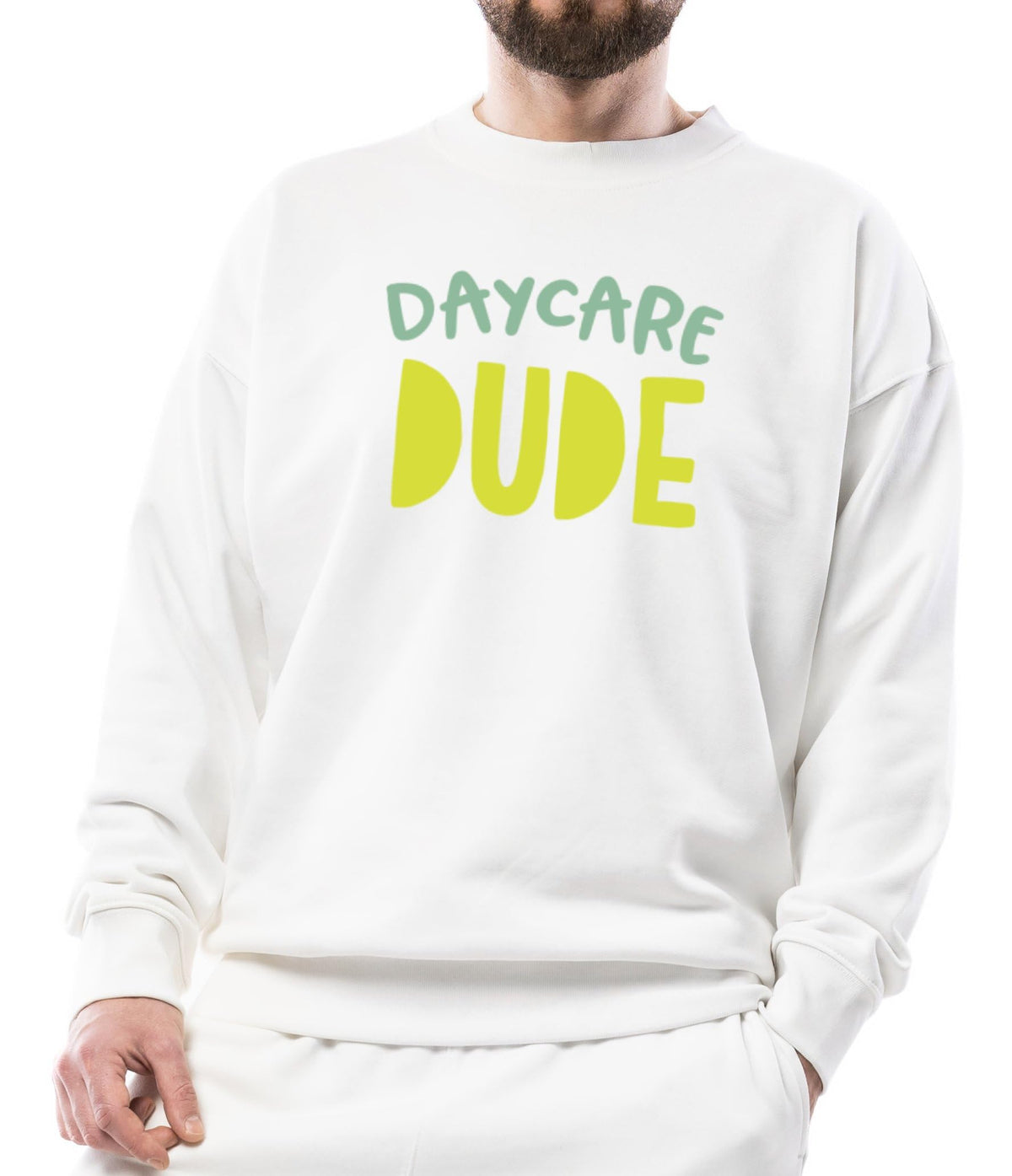 Seek Buy Love Unisex Daycare Dude Sweatshirt, Cute Kids Sweatshirt, Funny Unisex Crewneck, Cozy Fall Winter Layer, Playful Casua 2