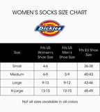 Dickies Women's Dri-Tech Essential Moisture Control Crew Socks, Available in S-XL (6, 12, White with Bluish (6 Pairs), Small