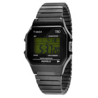 Timex T80 34mm Watch - Black with Stainless Steel Expansion Band