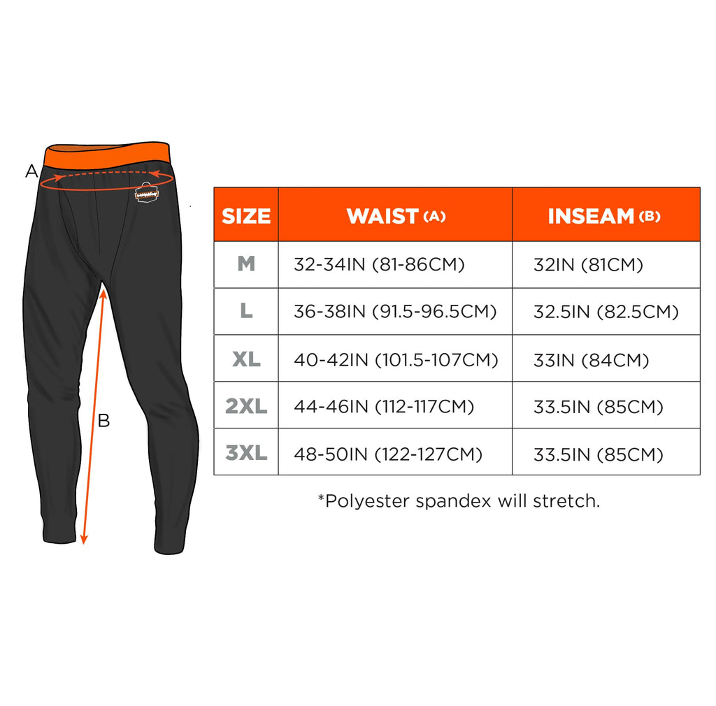 N-Ferno 6480 Base Layer Thermal Bottoms - 2-Xtra Large Size - Black