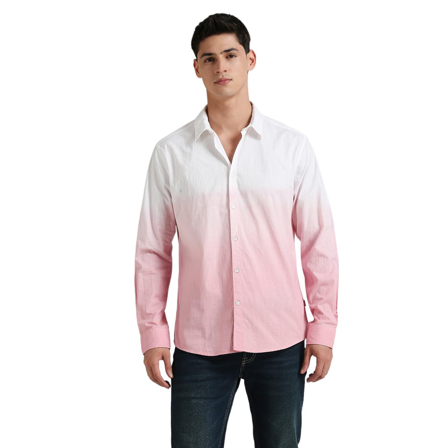 Paddy Sr Solid Dip Dyed Slub Shirt