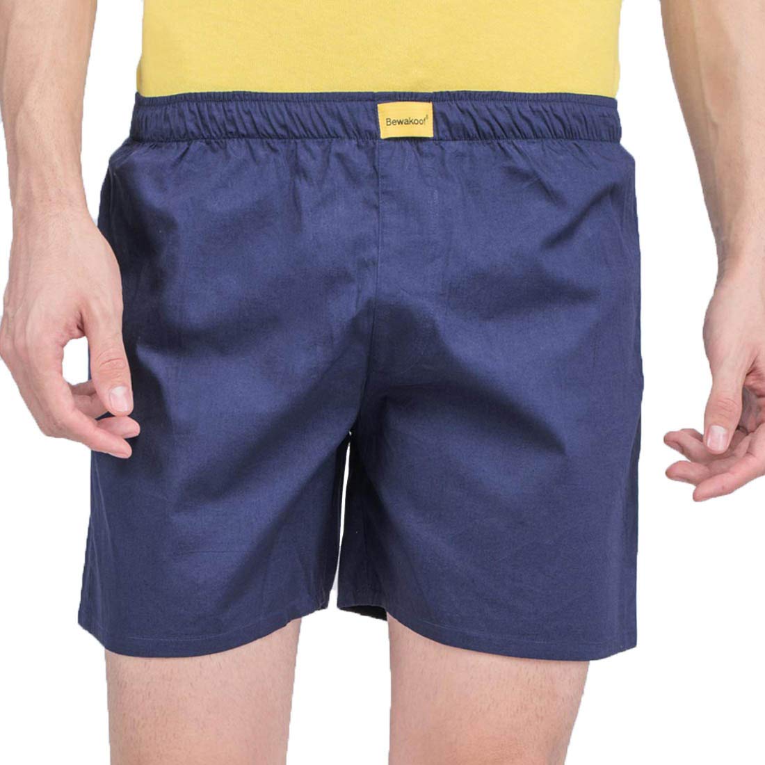 Bewakoof Nebula Blue Plain Boxer