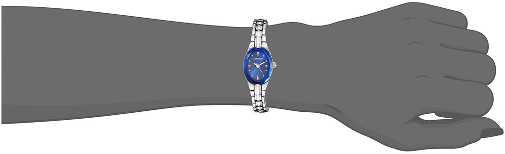 Armitron Women's 75/3313BLSV Sapphire Blue and Silver-Tone Bracelet Watch