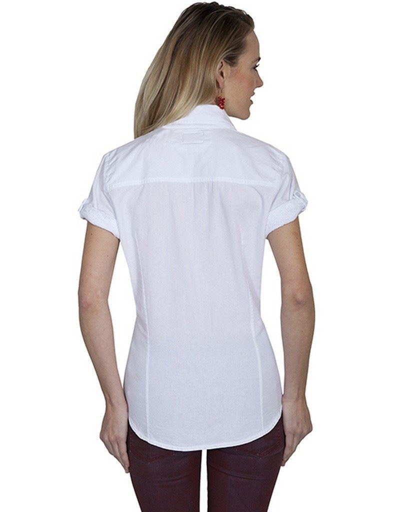 2 POCKET BUTTON FRONT BLOUSE