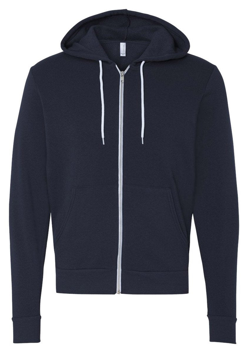 Unisex Sponge Fleece Full-Zip Hooded Sweatshirt - ASPHALT - 2XL(D0102H7WMg8)