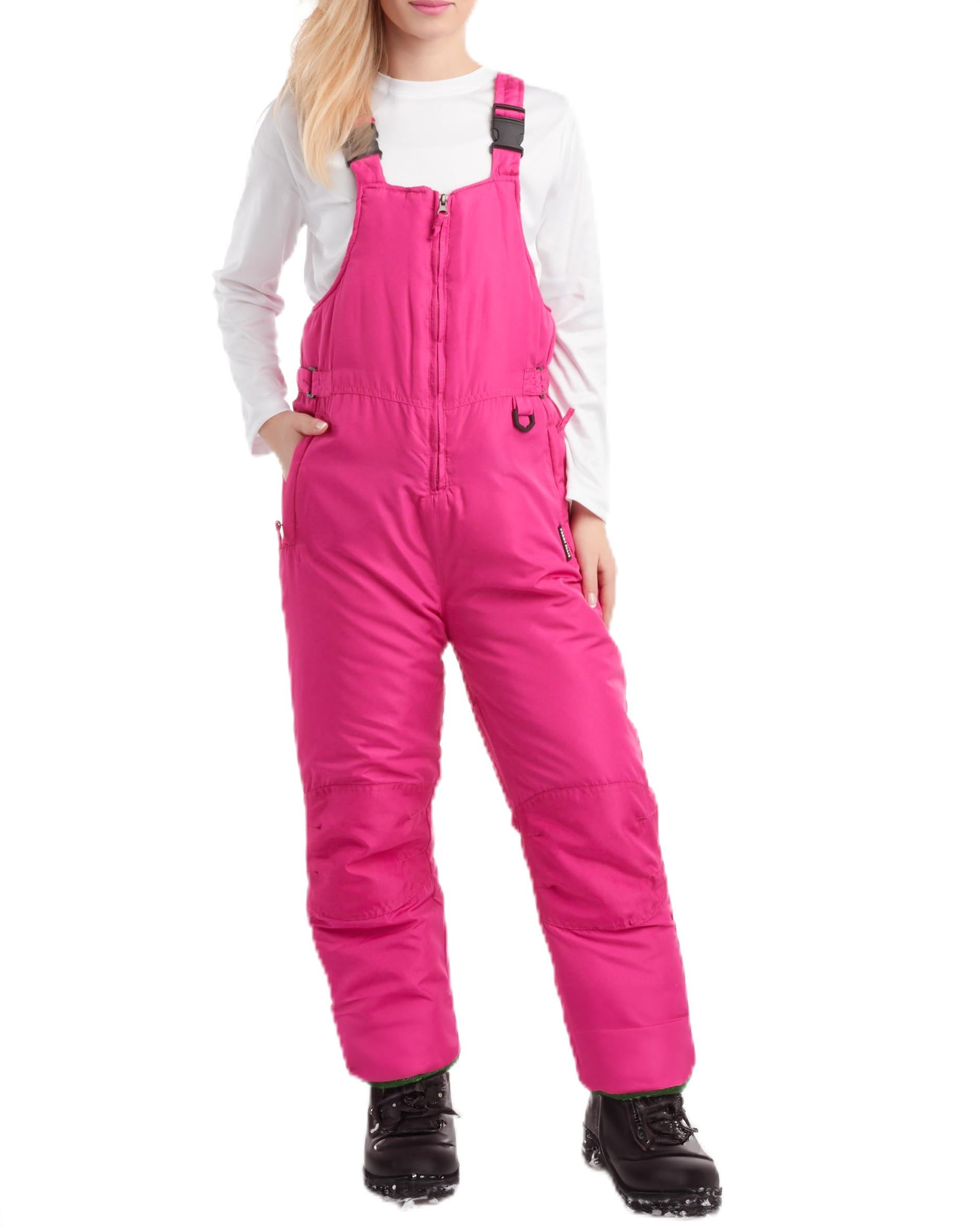 Perry Ellis Boys and Girls Snow Bib - Insulated Waterproof Snow Pants Ski Snowboard Overalls Unisex for Girls and Boys (5-18), S
