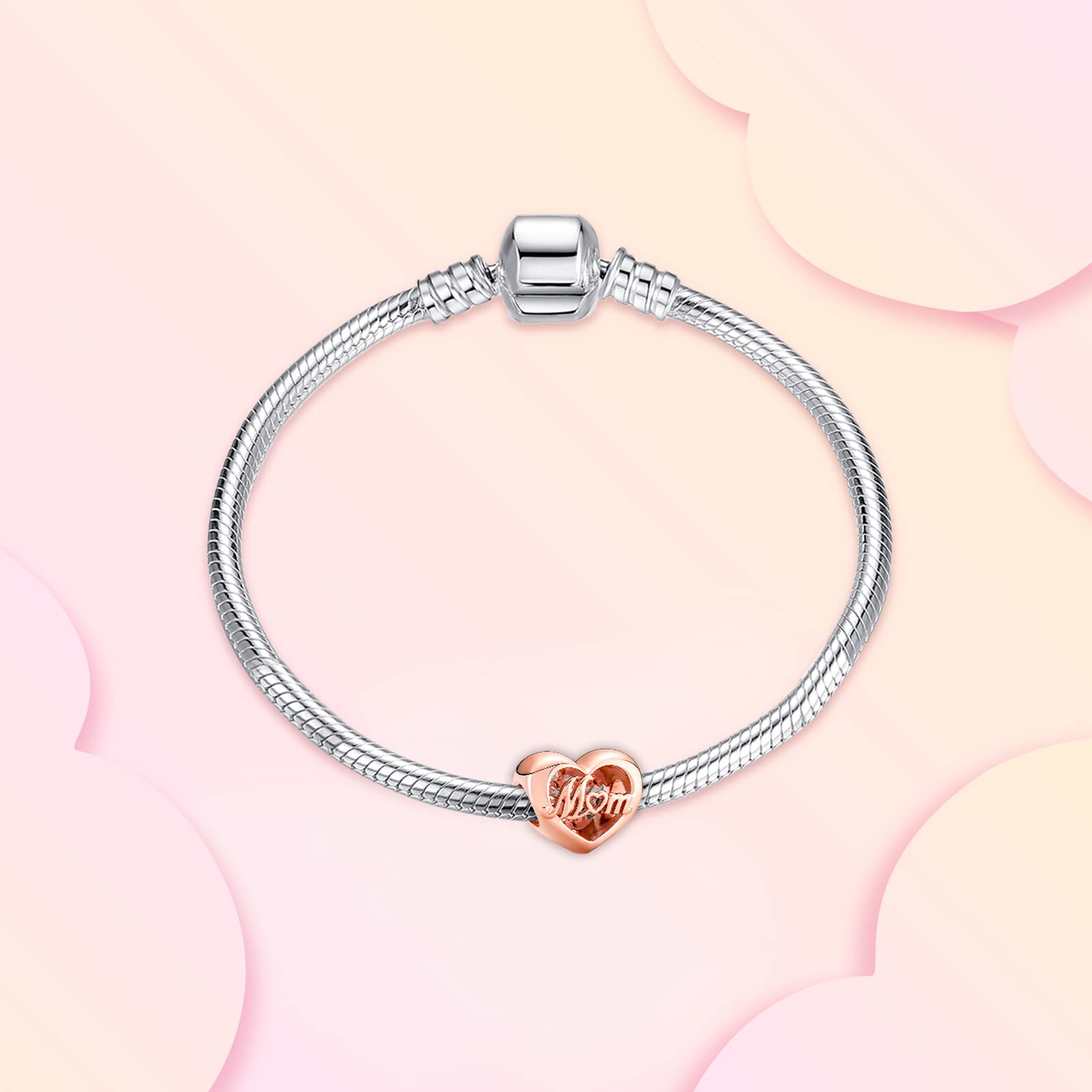 Annmors Jewelry Love Mom Charms in 925 Sterling Silver Beads for Women's Bracelets & Necklaces Gifts for Christmas Halloween Val