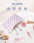 Narwey Small Makeup Bag for Purse Travel Makeup Pouch Cosmetic Bag Zipper Pouch Bags for Women